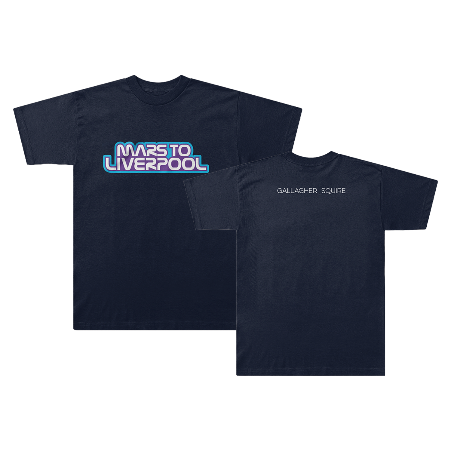 Mars To Liverpool Navy T-Shirt | Liam Gallagher Official Store